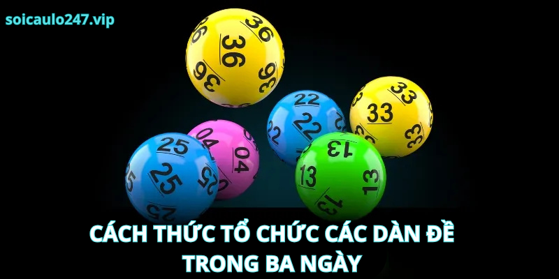 Cách thức tổ chức các dàn đề trong ba ngày