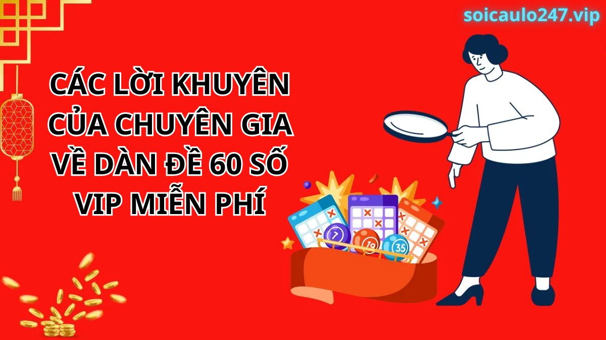 Các Lời Khuyên Của Chuyên Gia Về Dàn Đề 60 Số Vip Miễn Phí